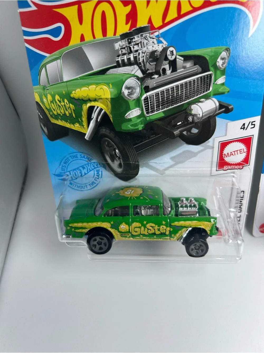 Hot Wheels Chevy Lot of 2x -'55 Chevy Bel Air Gasser Purple & Green Guster NEW